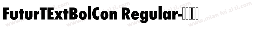 FuturTExtBolCon Regular字体转换
